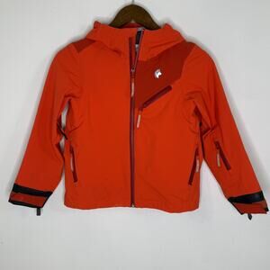 Shred Dog Jacket Boys 6 Orange Ski Waterproof Hooded Insulated Softshell